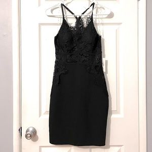 IRIS Lace Black Dress